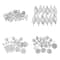 125ct. Winter White & Silver Shatterproof 4-Finish Christmas Ornaments